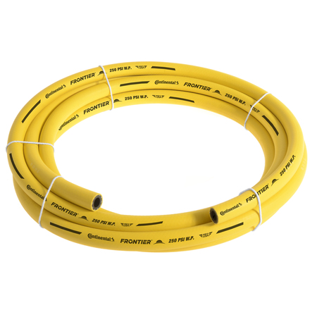 CONTINENTAL 3/4" x 25' Yellow EPDM Rubber Air Hose, 300 PSI, Bulk Hose HZY07530-25